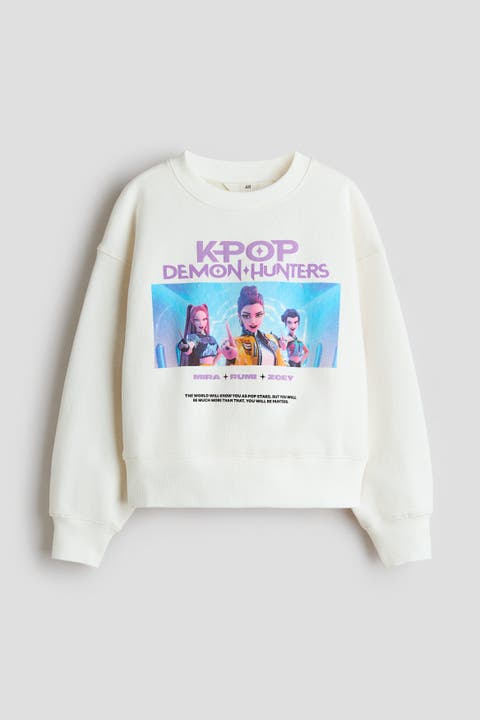 Print-motif Sweatshirt