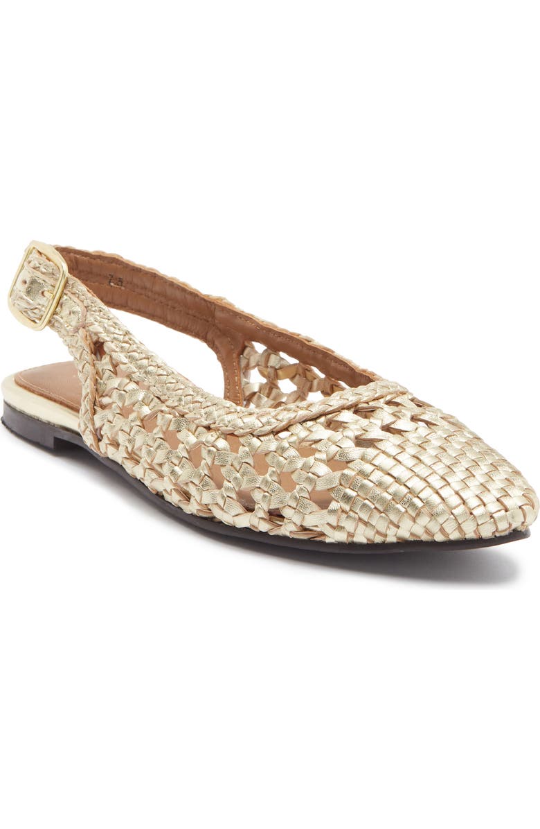 Seychelles Avalon Slingback Flat, Main, color, Gold