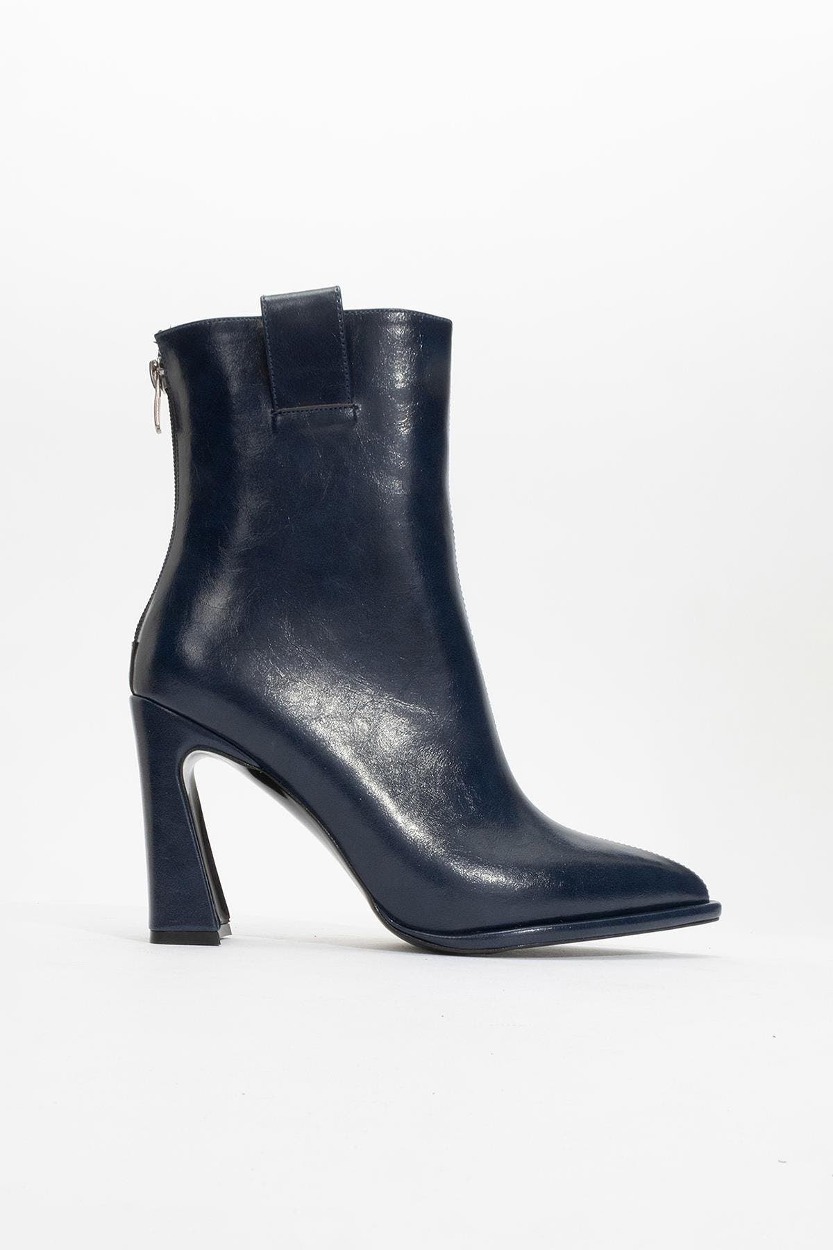 Aja Block Heel Convertible Knee High Boot, Alternate, color, Navy Faux Leather
