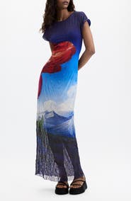 Desigual Graphic Print Jersey Dress