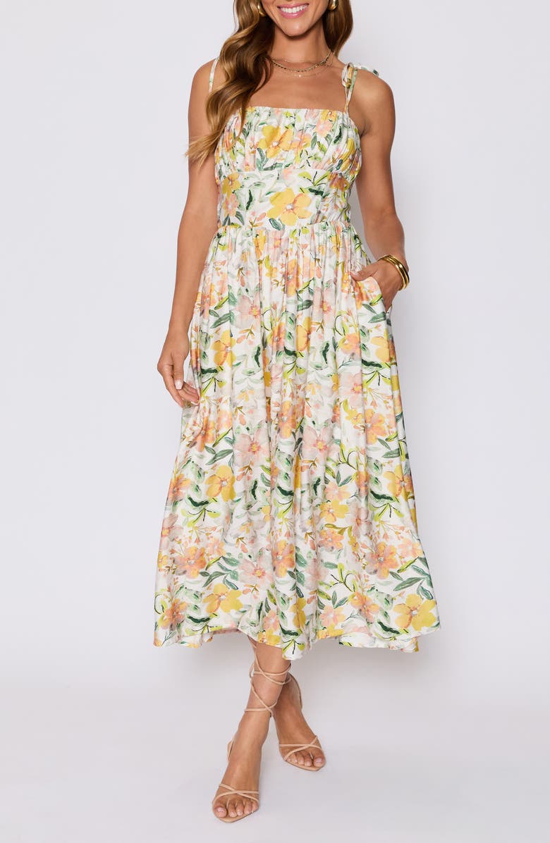 VICI Collection Emory Floral Sundress, Alternate, color, Ivory Floral