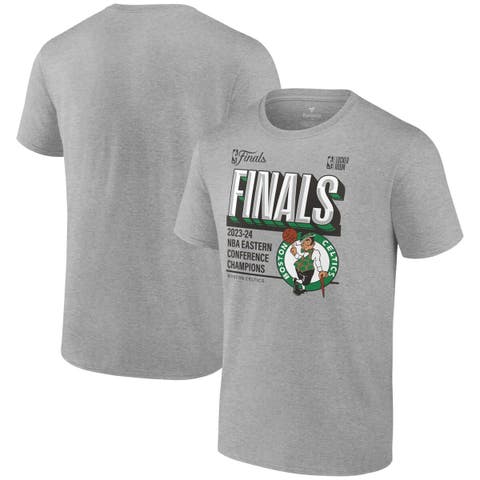 Men's Fanatics Steel Boston Celtics 2024 Eastern Conference Champions Locker Room Post Up Move T-Shirt