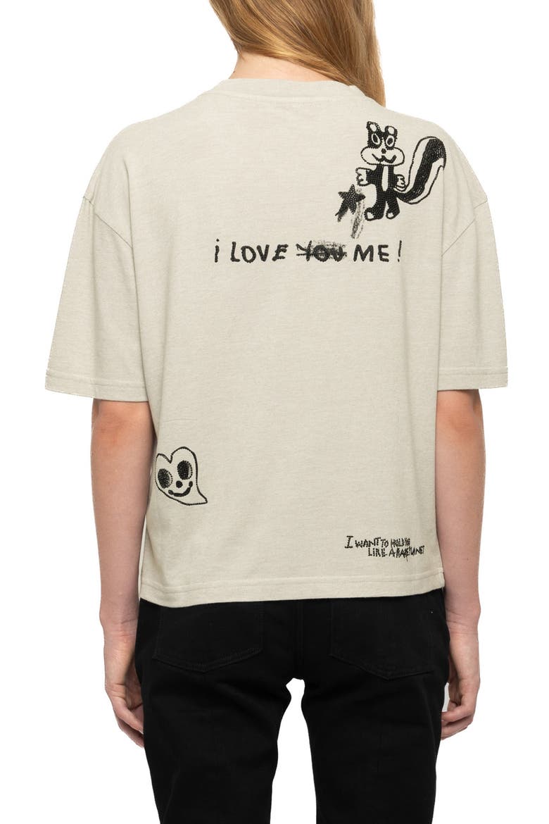 Taida Graphic Boxy T-Shirt, Alternate, color, GRIS CHINE CLAI