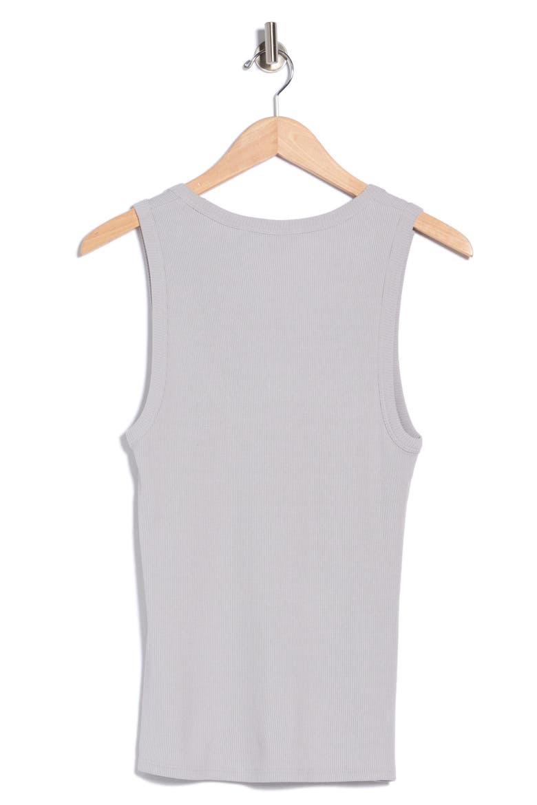Scoop Neck Ribbed Tank, Alternate, color, SILVER SMOKE