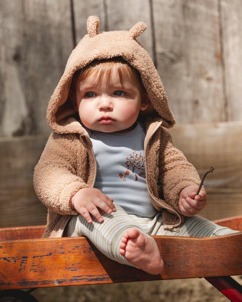 Bear Hooded Zip Jacket (Baby)