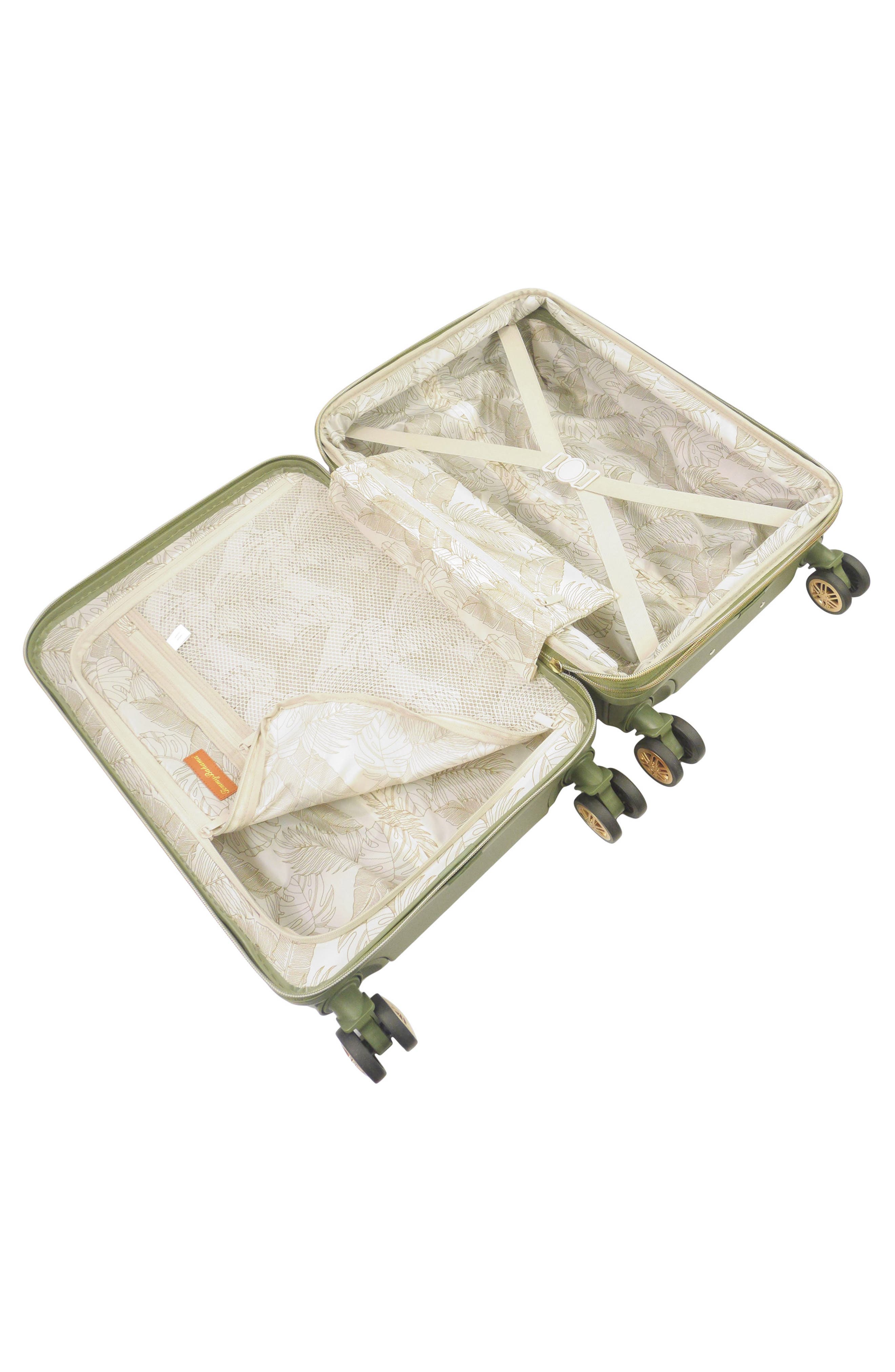 Tommy Bahama 22-Inch Hardside Carry-On Spinner Luggage, Alternate, color, Olive