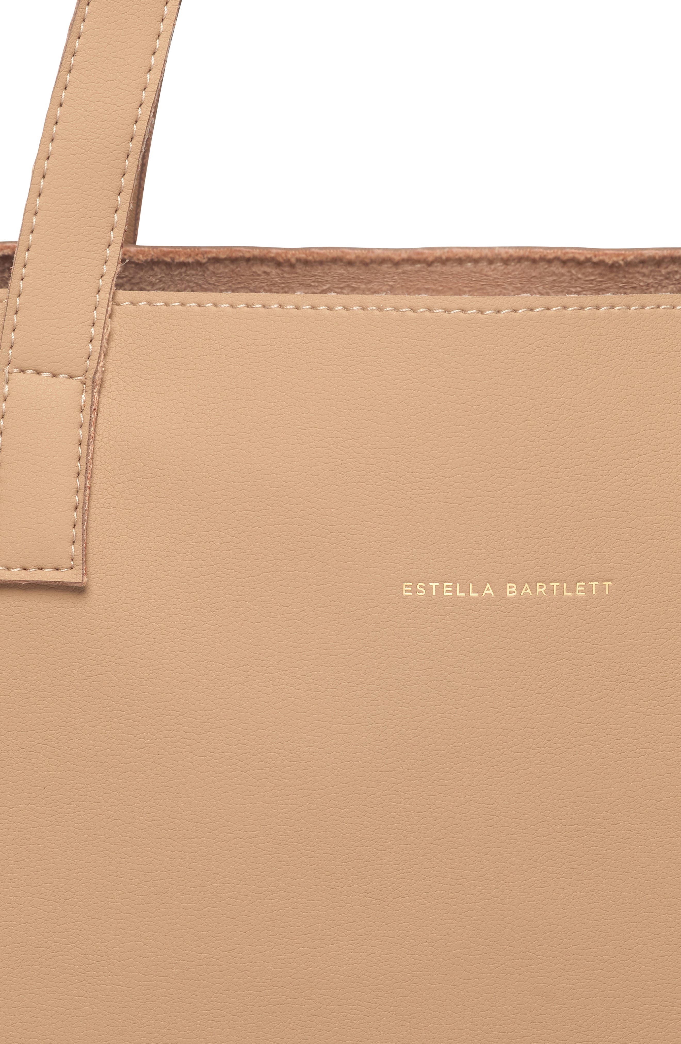 Scoresby Wide Faux Leather Tote, Alternate, color, BEIGE