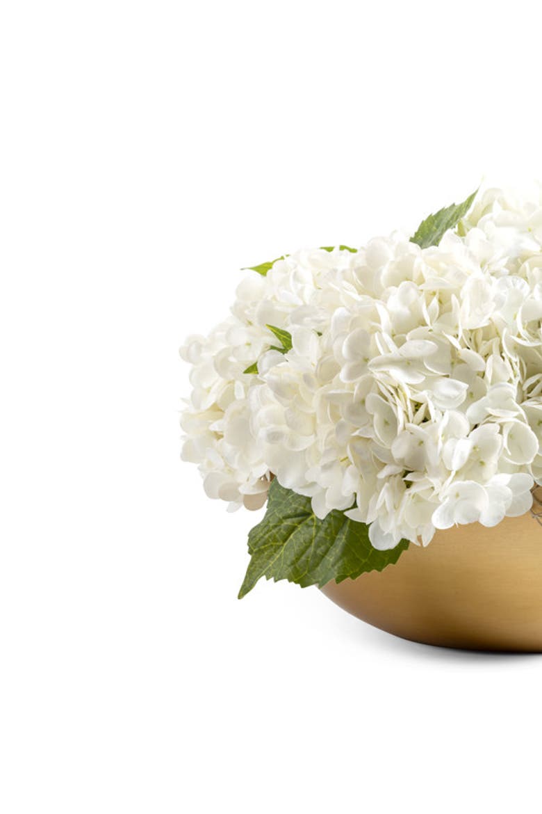Ian Realtouch Hydrangea Arrangement, Alternate, color, Snow
