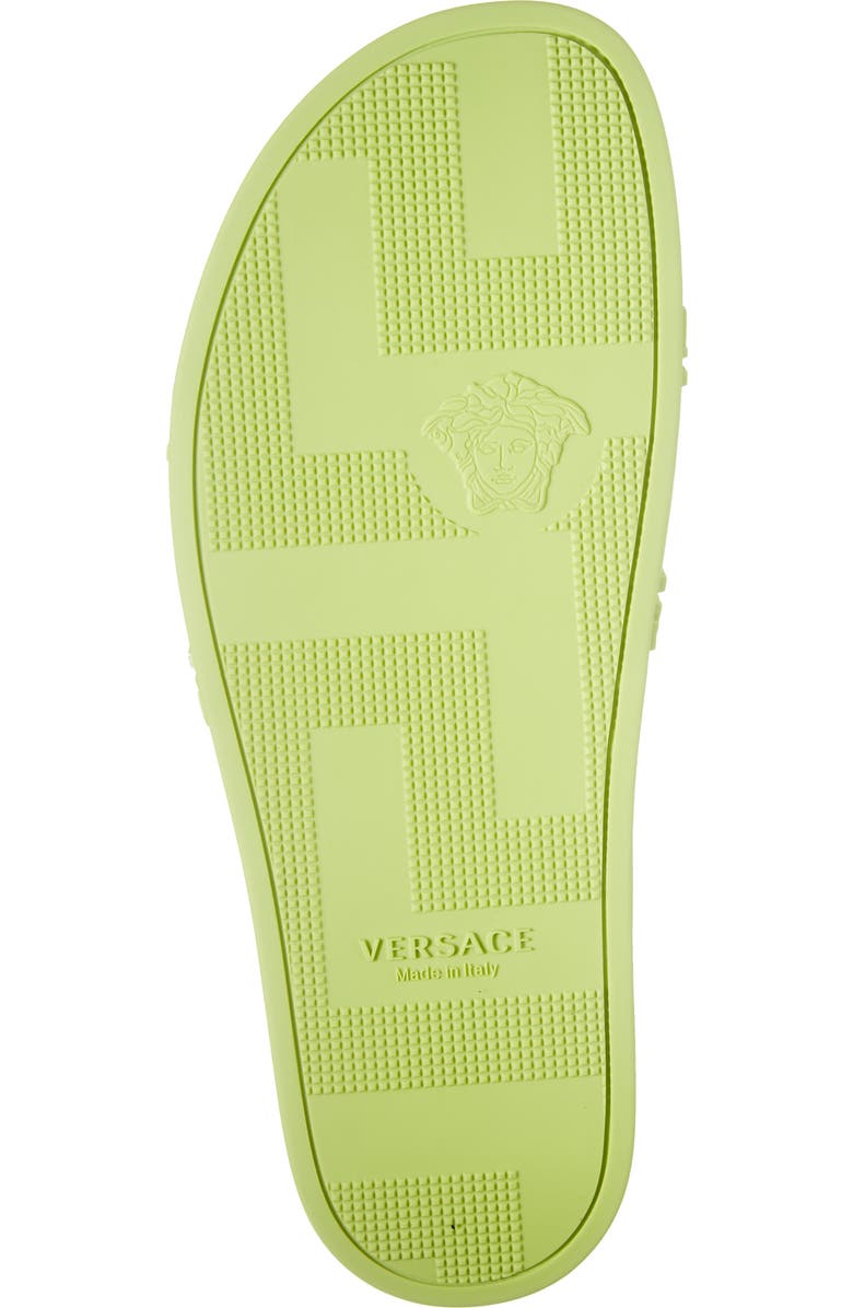 Versace Palazzo Medusa Slide Sandal, Alternate, color, Citron