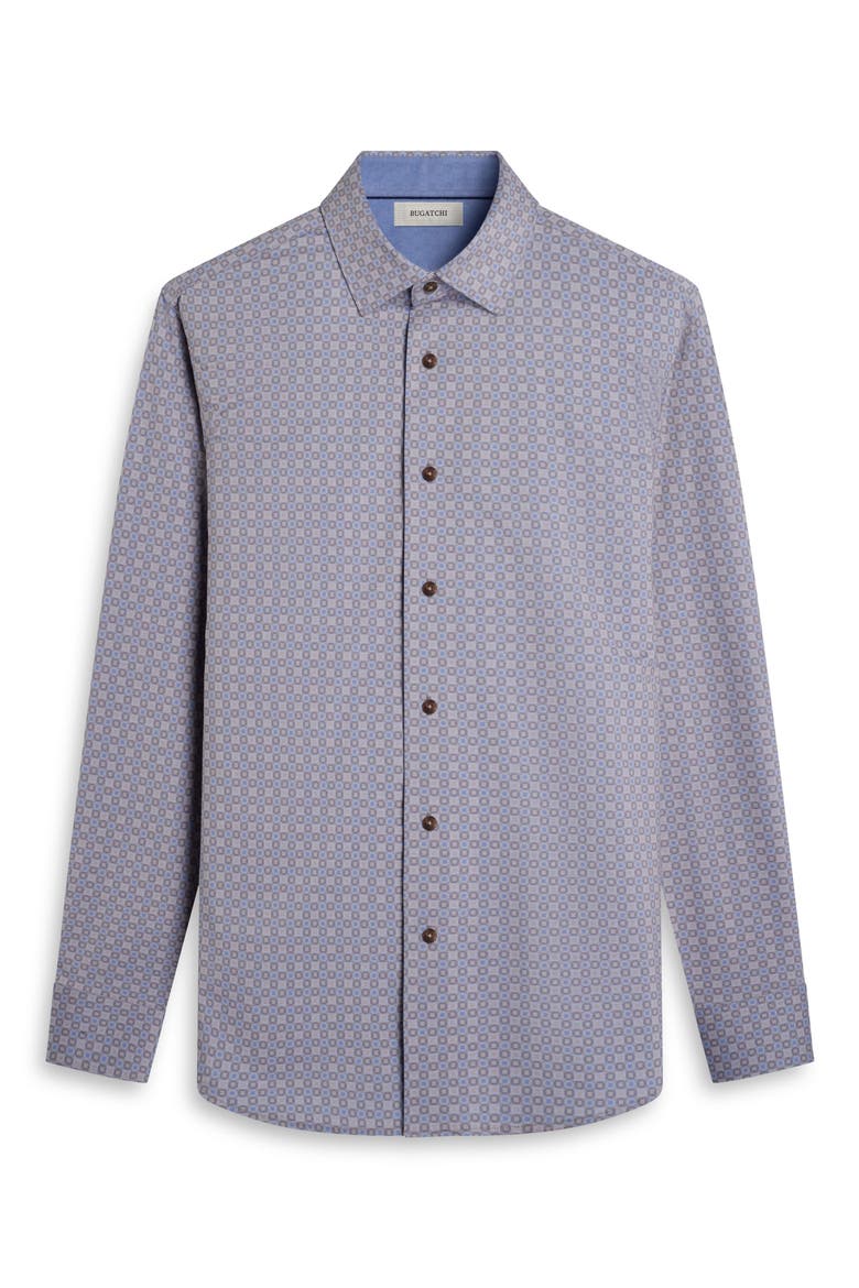 Jimmy OoohCotton® Geo Print Button-Up Shirt, Alternate, color, SAND