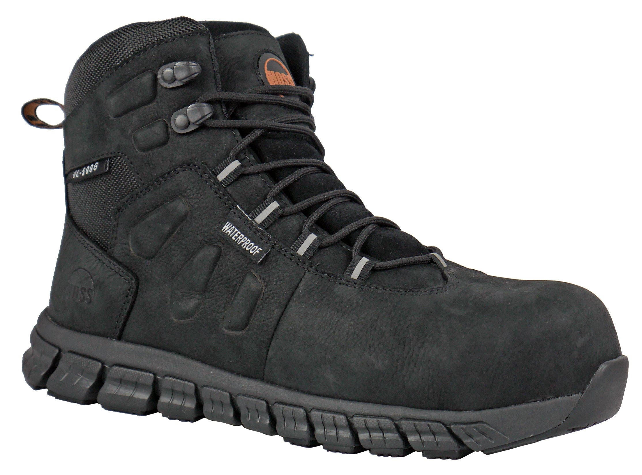 Hoss Boot Company HOSS Tikaboo 6 Inch UL Composite Toe Waterproof Work Boot, Main, color, Black