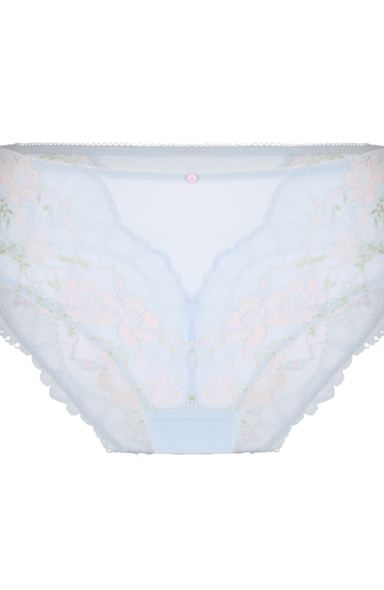 Hunkemöller Miri Lace Panties, Alternate, color, Halogen Blue