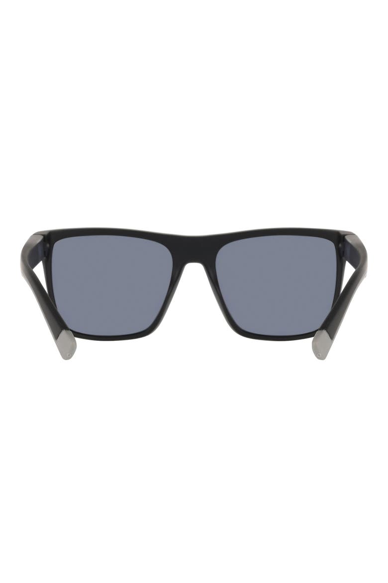 55mm Square Sunglasses, Alternate, color, BLACK
