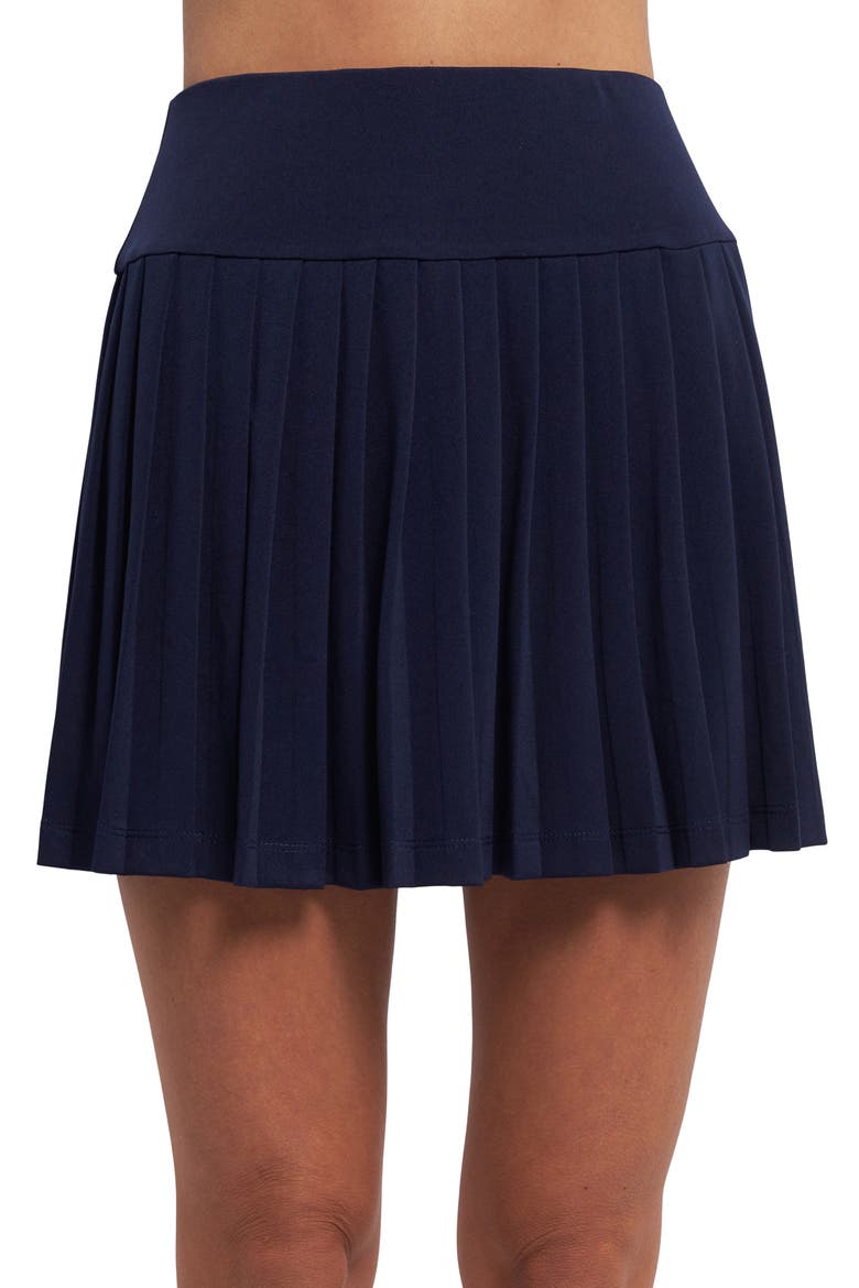 Sportswear Pleated Stretch Skort, Alternate, color, NAVY