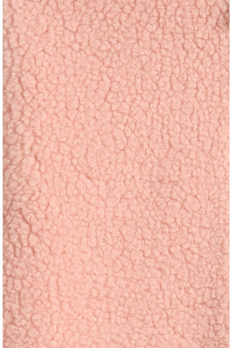 Hooded Faux Shearling Romper, Alternate, color, PINK