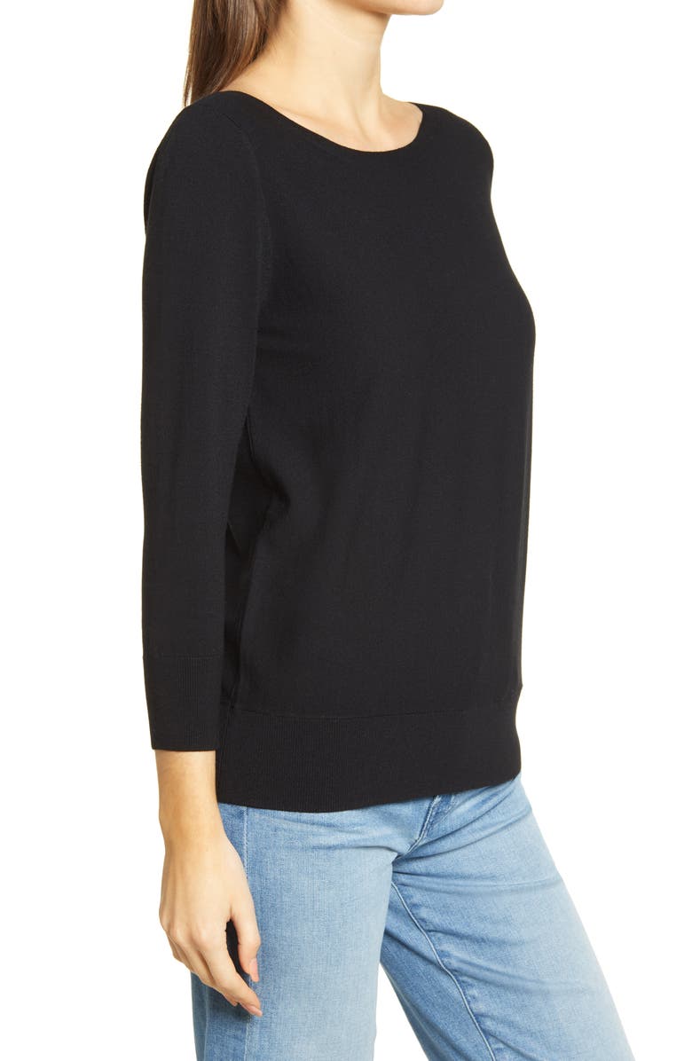 Halogen<sup>®</sup> Back Detail Sweater, Alternate, color, 