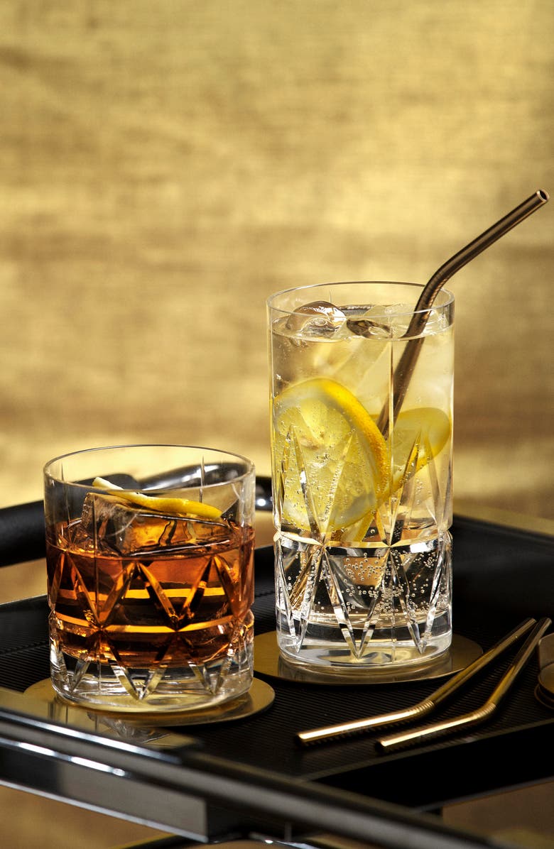 Orrefors Peak Set of 4 Coasters, Alternate, color,