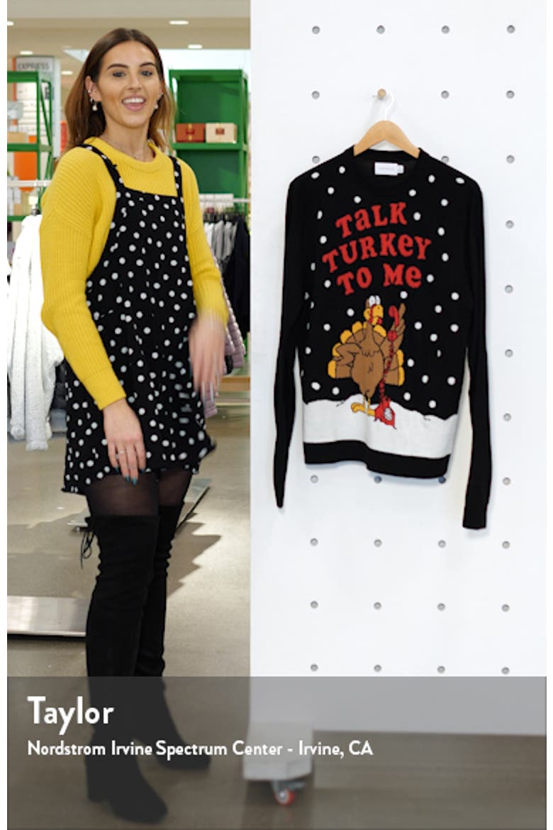 Christmas Talk Turkey Crewneck Sweater video