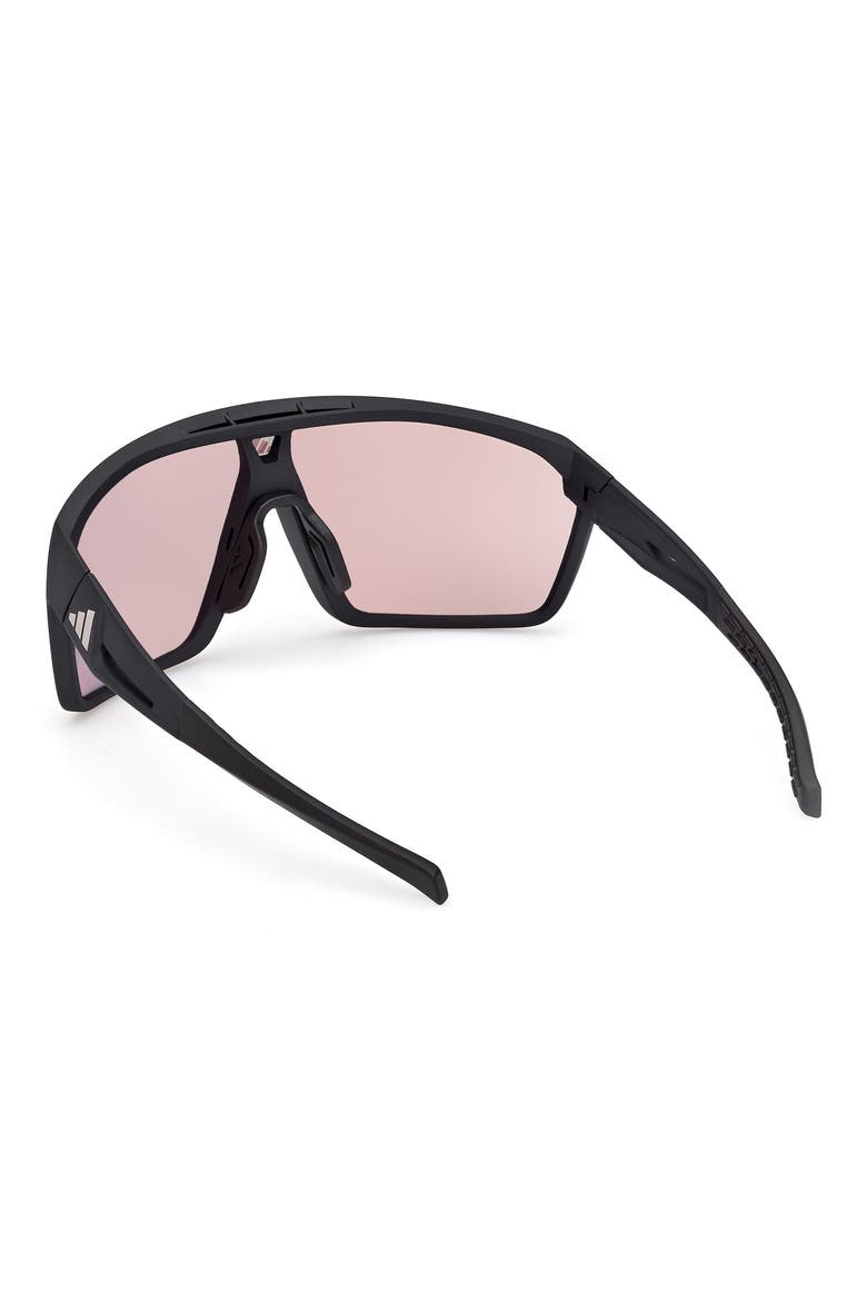 130mm Shield Sports Sunglasses, Alternate, color, MATTE BLACK / MIRROR VIOLET