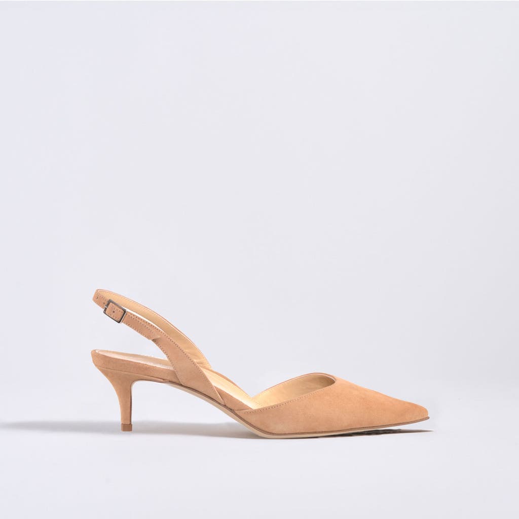 MARION PARKE Classic Slingback 45 Suede in Caramel  product