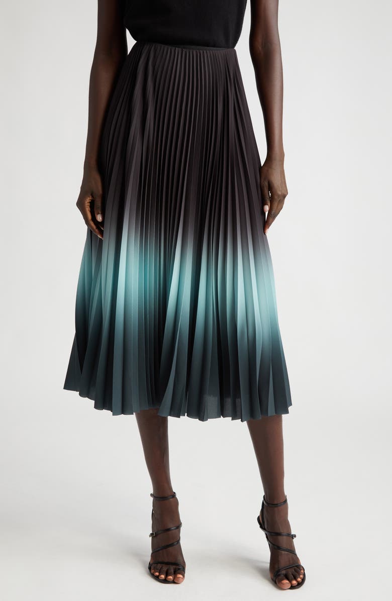 Jason Wu Collection Dip Dye Pleated Skirt, Main, color, 