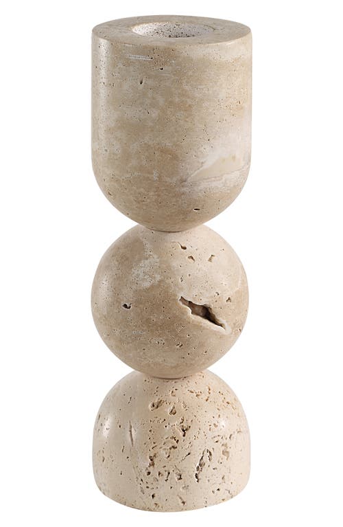 Renwil Travertine Candle Holders In Neutral