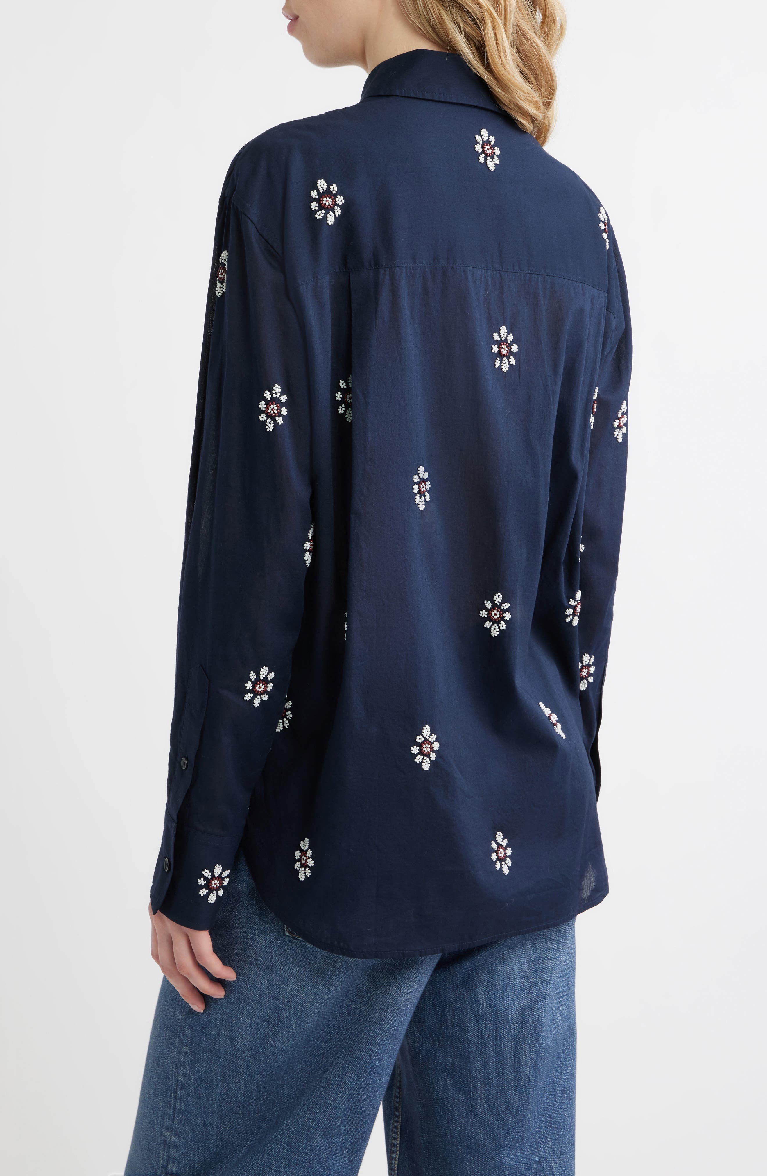 Connie Embellished Button-Up Shirt - image 2
