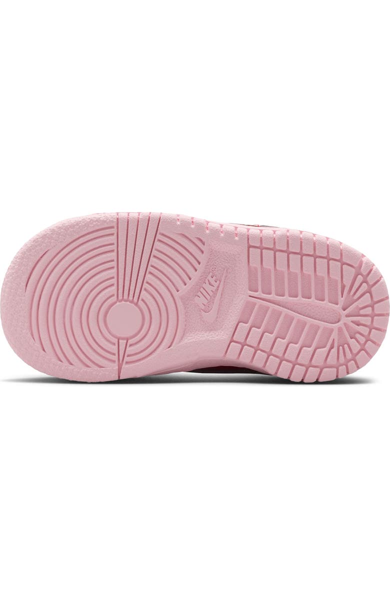 Nike Kids' Dunk Low Basketball Sneaker, Alternate, color, Pink Foam/White