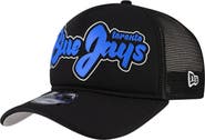 New Era Men's New Era Black Toronto Blue Jays Retro Bold A-Frame Trucker 9FORTY Adjustable Hat