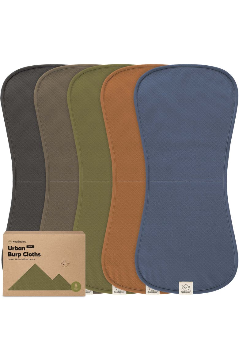 5-Pack Quin Burp Cloths, Main, color, Basics