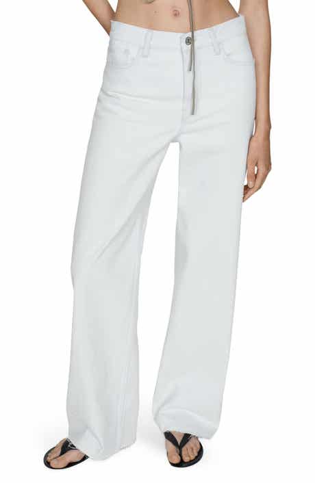 MANGO High Waist Wide Leg Jeans