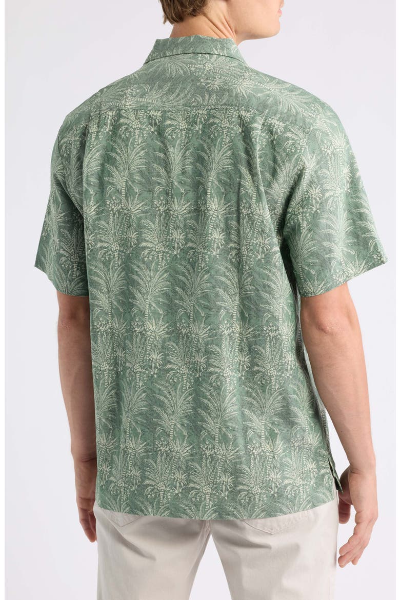 Coastal Ease Palm Court IslandZone® Short Sleeve Button-Up Shirt, Alternate, color, DESERT SAGE