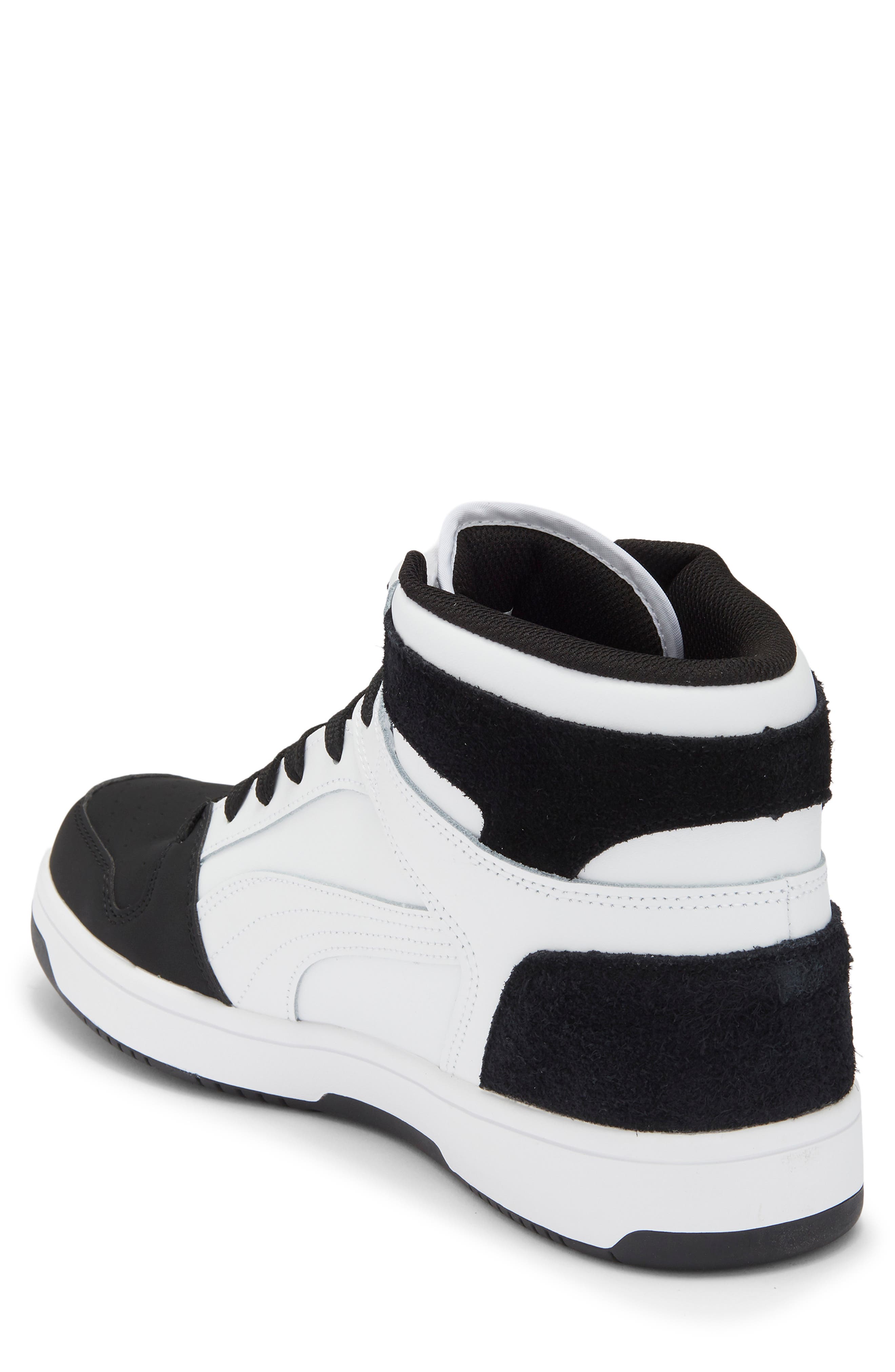 PUMA Rebound Layup High Top Sneaker, Alternate, color, Puma White/ Puma Black