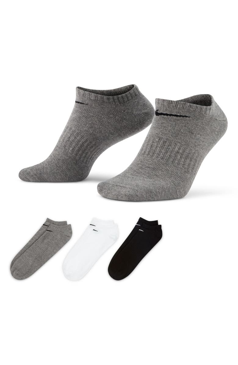 Nike Everyday Lightweight Training No-Show Socks - Pack of 3, Alternate, color, Multi-Color