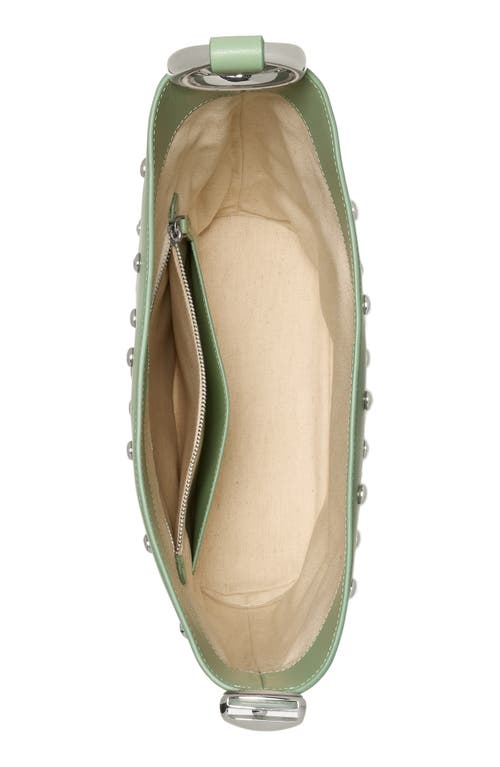Kate Spade New York Halo Stud Fine Grain Leather Bucket Bag In Green