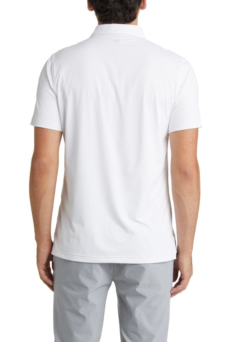 Crown Crafted Solid Short Sleeve Performance Polo, Alternate, color, WHITE
