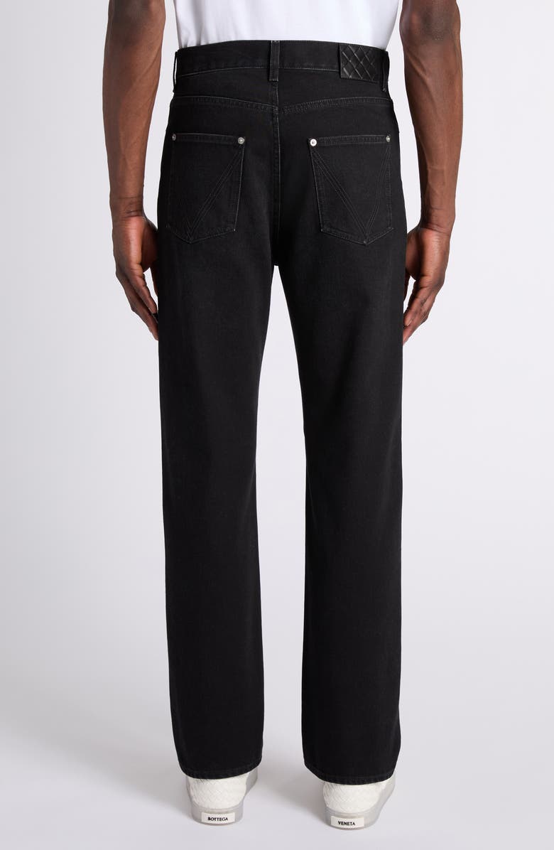 Bottega Veneta Regular Fit Straight Leg Jeans, Alternate, color, 1000 Black