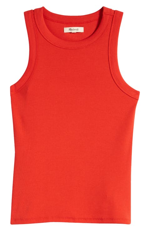 Supima® Cotton Rib Cutaway Tank