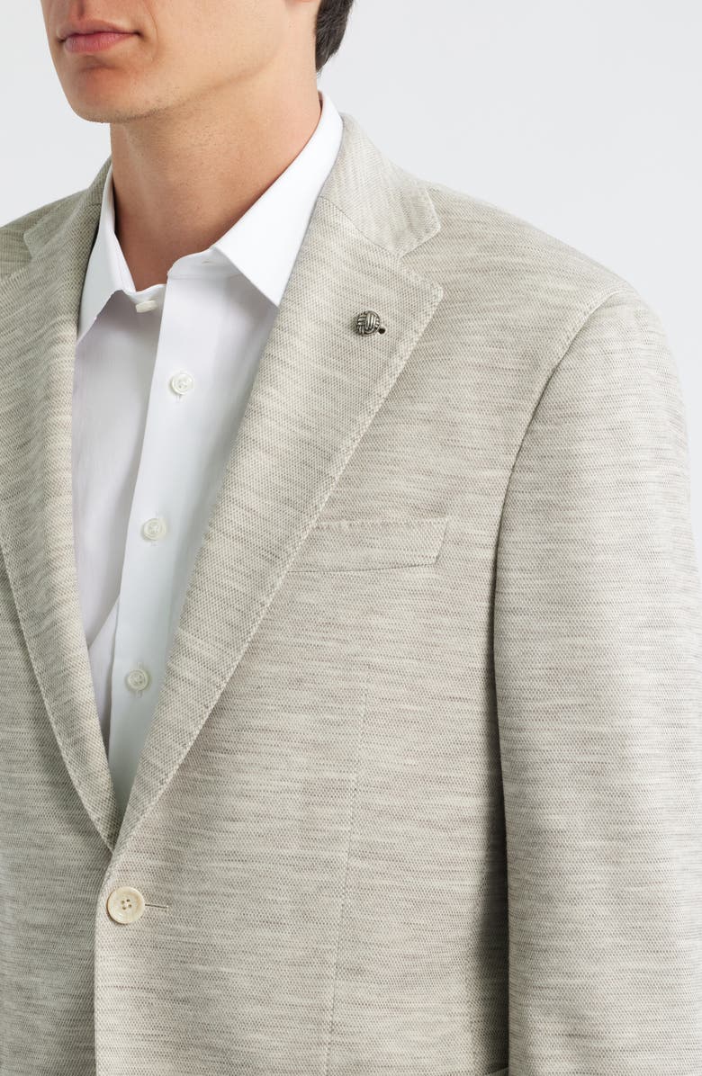 Jack Victor Hartford Knit Wool Mélange Sport Coat, Alternate, color, Sand