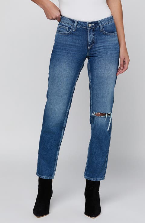 Nevia Ripped Slouchy Straight Leg Jeans