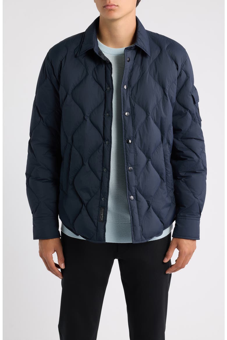Dane Quilted Shirt Jacket, Main, color, NAVY