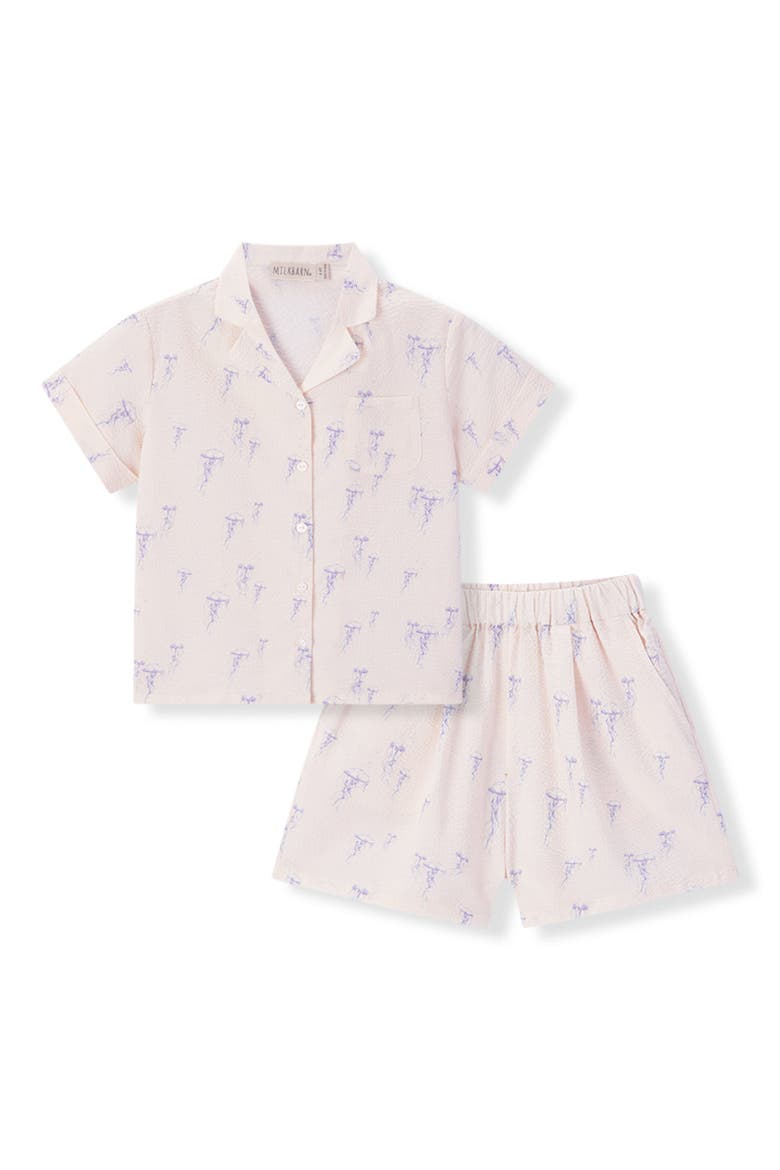 Button-up Two Piece Set, Main, color, Sunset Jellyfish