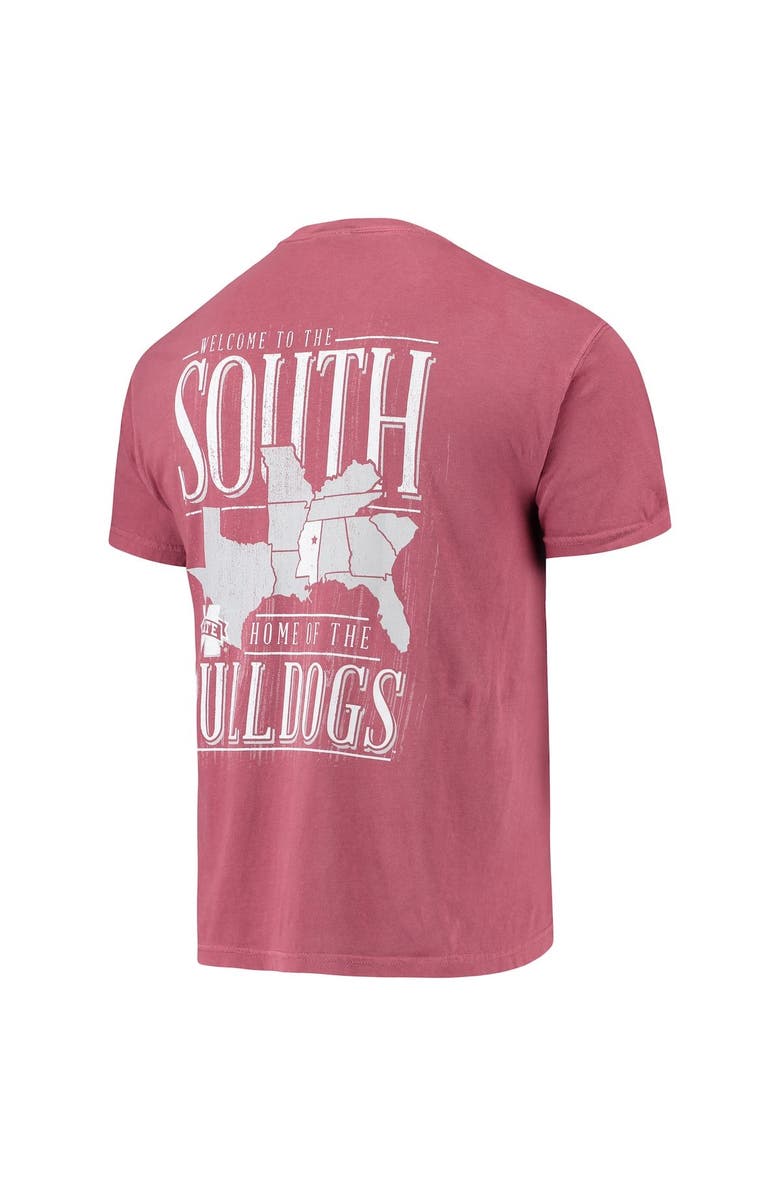 IMAGE ONE Men's Maroon Mississippi State Bulldogs Comfort Colors Welcome to the South T-Shirt, Alternate, color, 