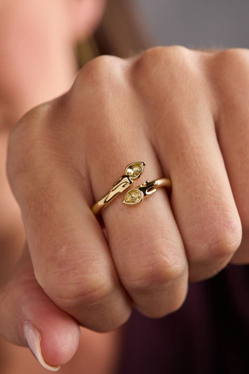 Alex And Ani Harry Potter Great Hall Candle Wrap Ring In Gold