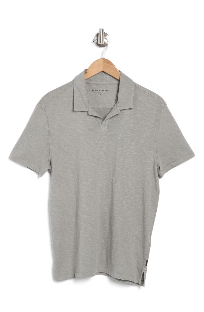 John Varvatos Zion Cotton Slub Johnny Collar Shirt, Alternate, color, 