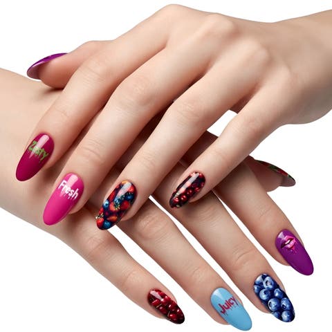 Nail Polish Strips Juicy Fruit Set - 16ct