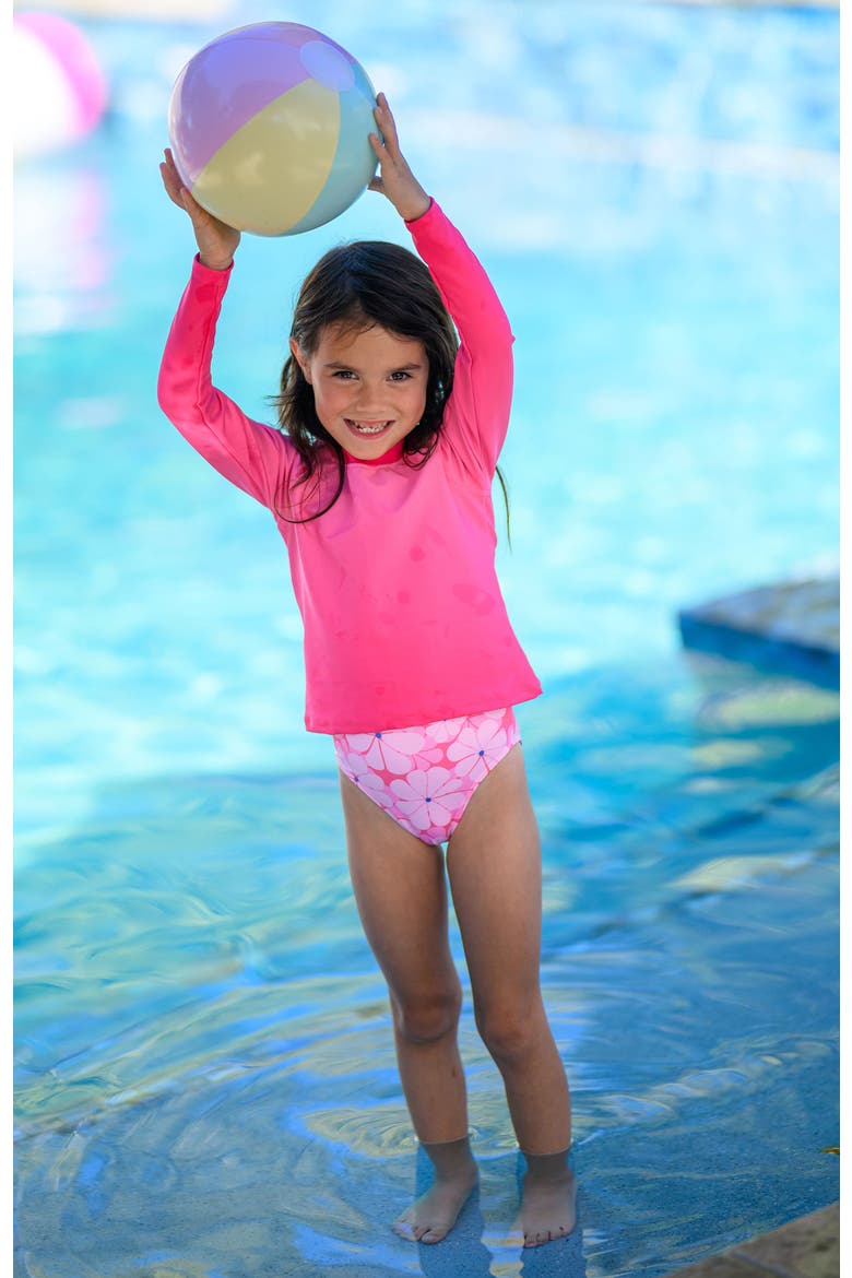 UPF 50 Rashguard, Alternate, color, Watermelon Sorbet