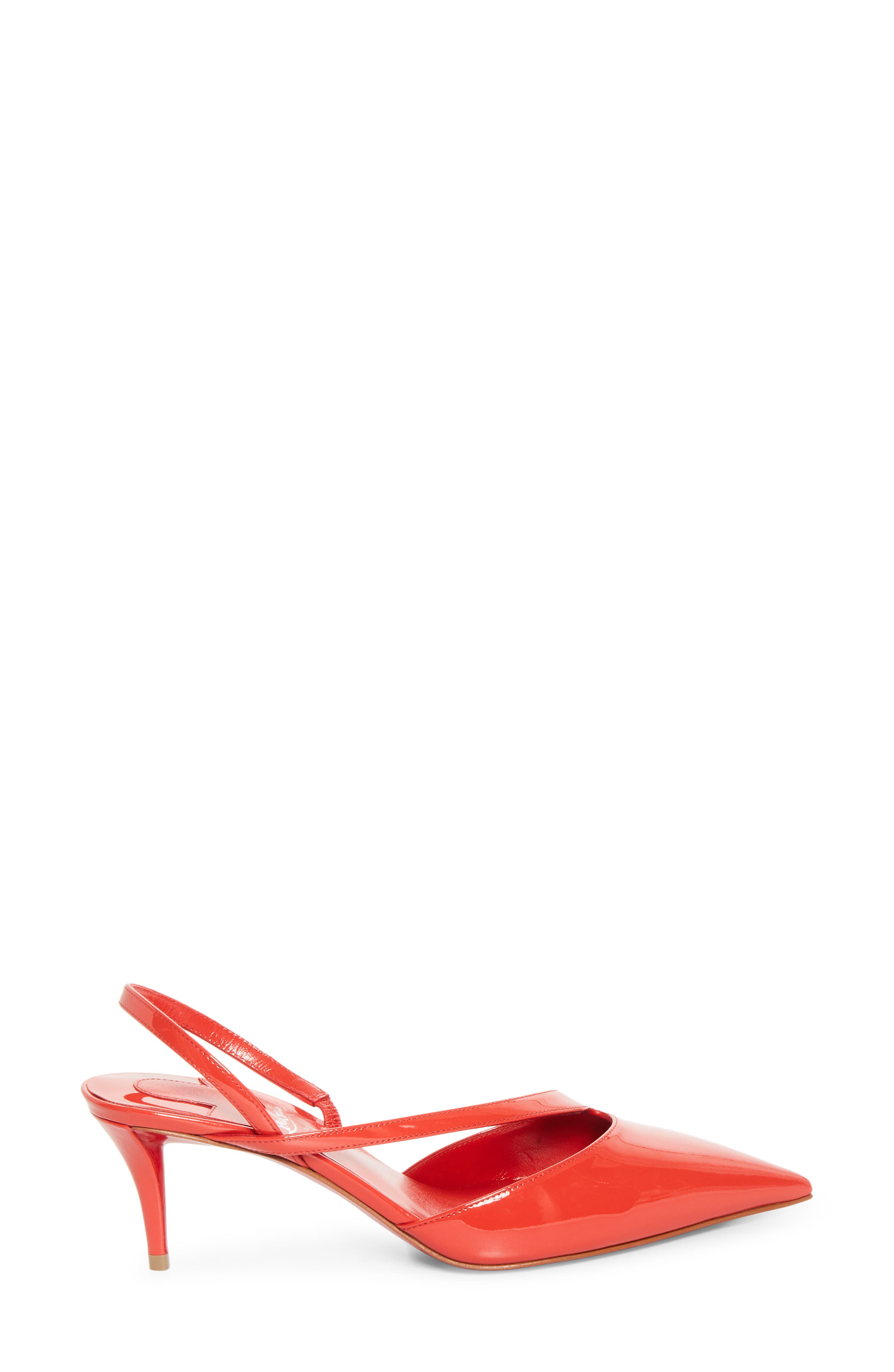 Must Z Patent Leather Slingback Pump, Alternate, color, O477 CORAL/ CORAL