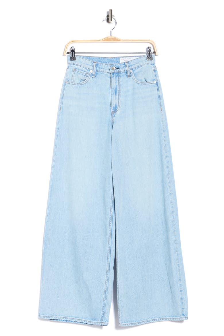 Serena High Waist Full Length Wide Leg Jeans, Main, color, ABBY
