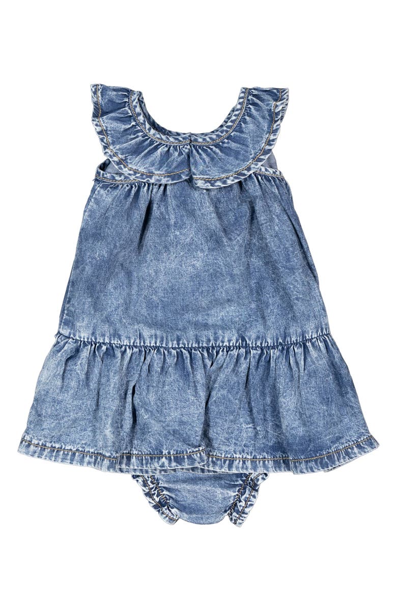 Joe's Jeans Denim Dress & Bloomers Set, Alternate, color, Mid Blue